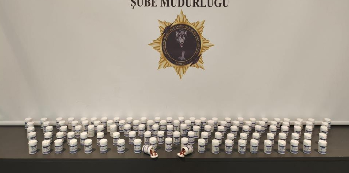 Samsun'da 7 bin 336 adet sentetik ecza ele geçirildi