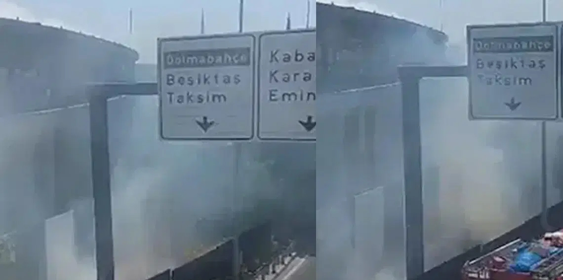 Beşiktaş - Shakhtar maçı öncesi yangın paniği!