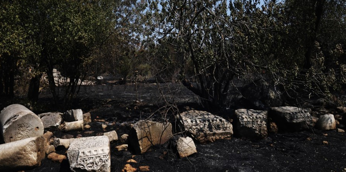 Antik kentin ciğerleri yandı