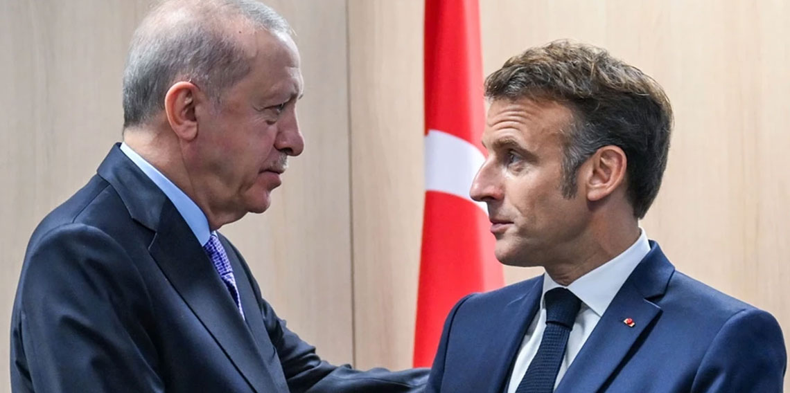 Cumhurbaşkanı Erdoğan Macron ile görüştü!