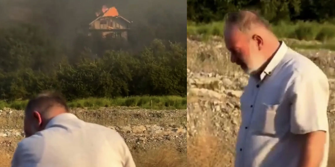 Karabük'te orman yangını 25 yıllık evini küle çevirdi!