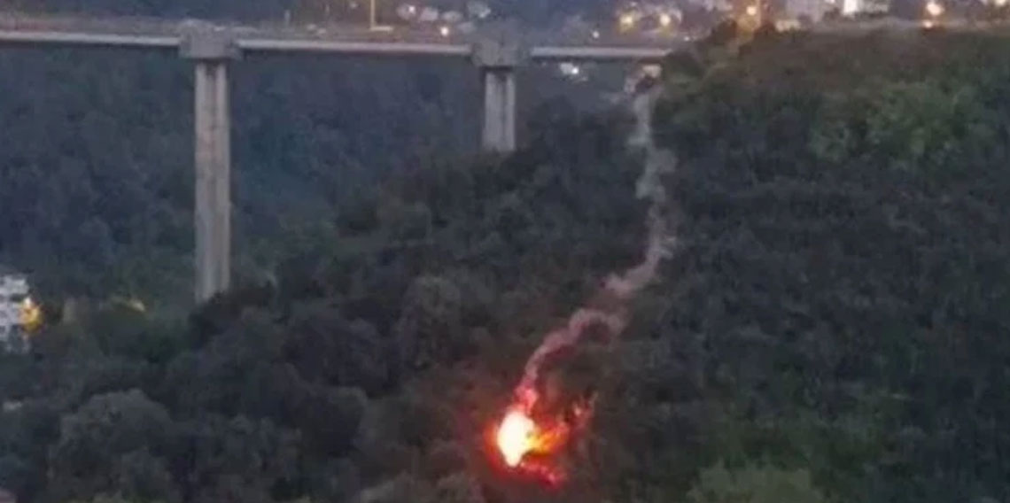 Beykoz'da orman yangını! Eğlenmek için işaret fişeği attı