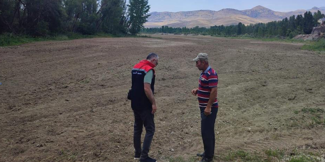 Bayburt'ta suni mera kurulacak alanlarda inceleme yapıldı