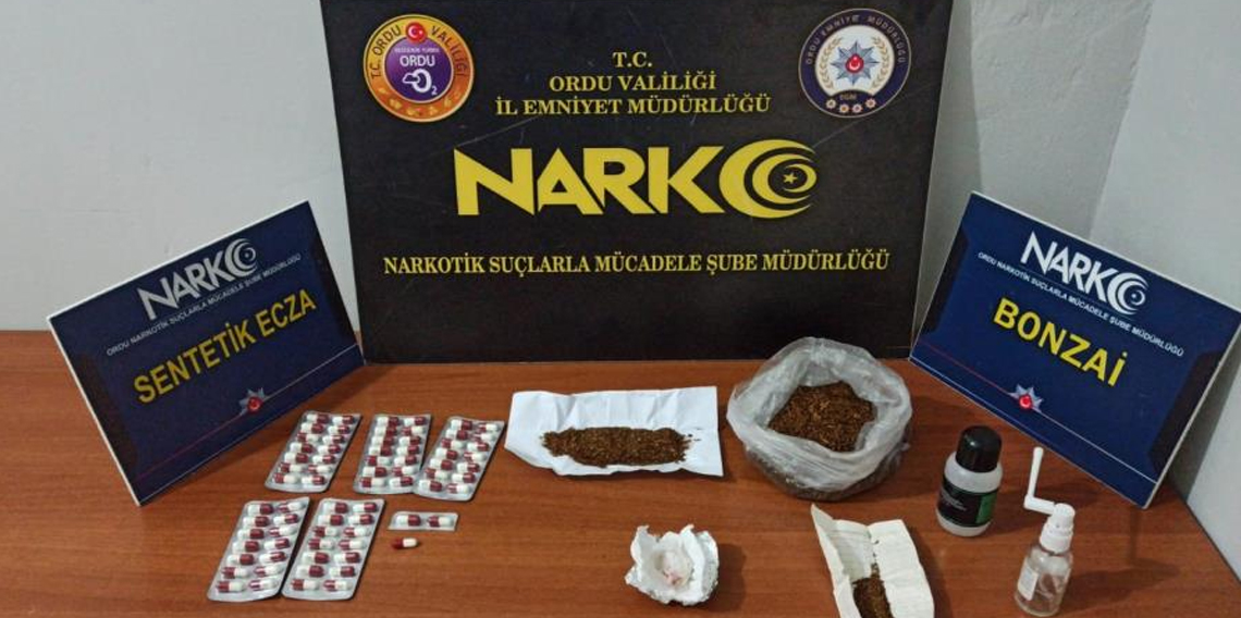 Ordu'da uyuşturucu operasyonlarında 4 tutuklama