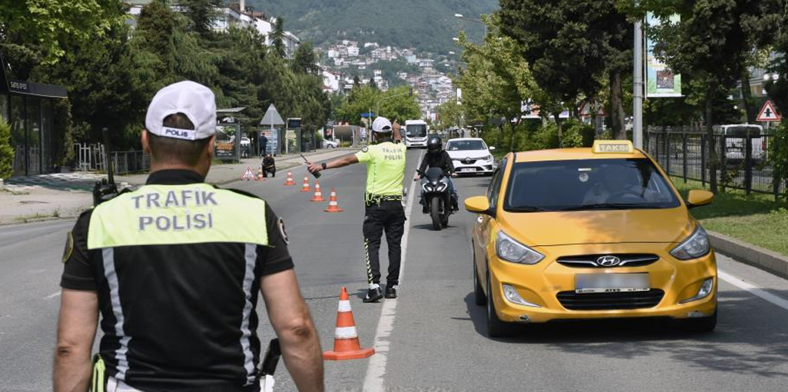 Ordu'da bir haftada 15 binden fazla araç ve sürücüsü denetledi