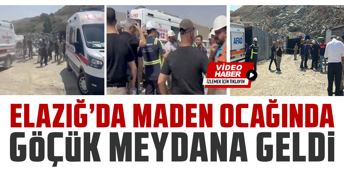 Elazığ'da maden göçtü! Korku dolu anlar...