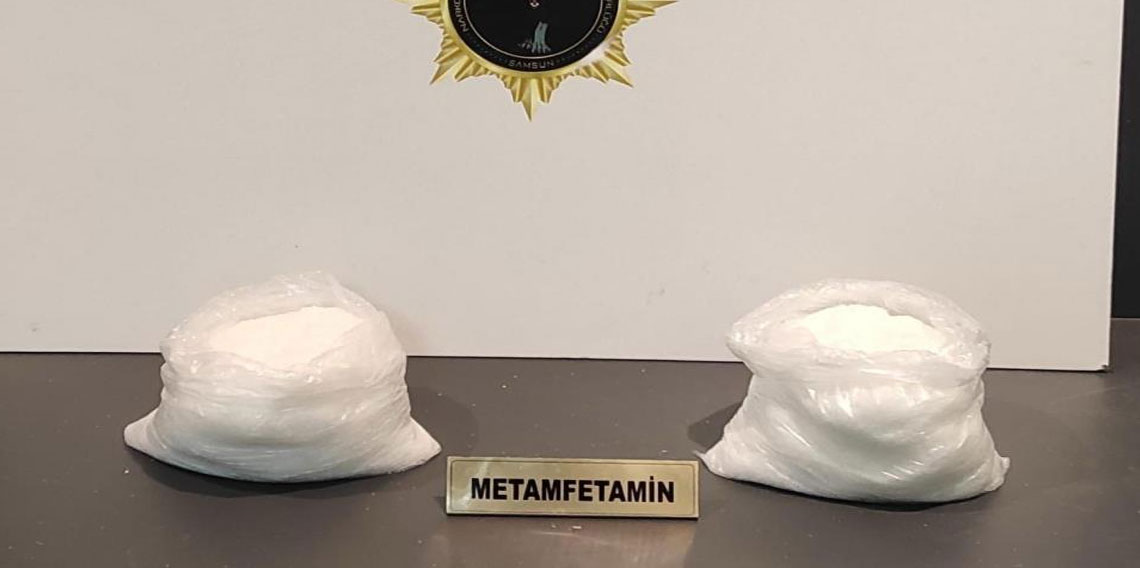 Samsun'da 2 kilo 117 gram metamfetamin ele geçirildi: 4 gözaltı