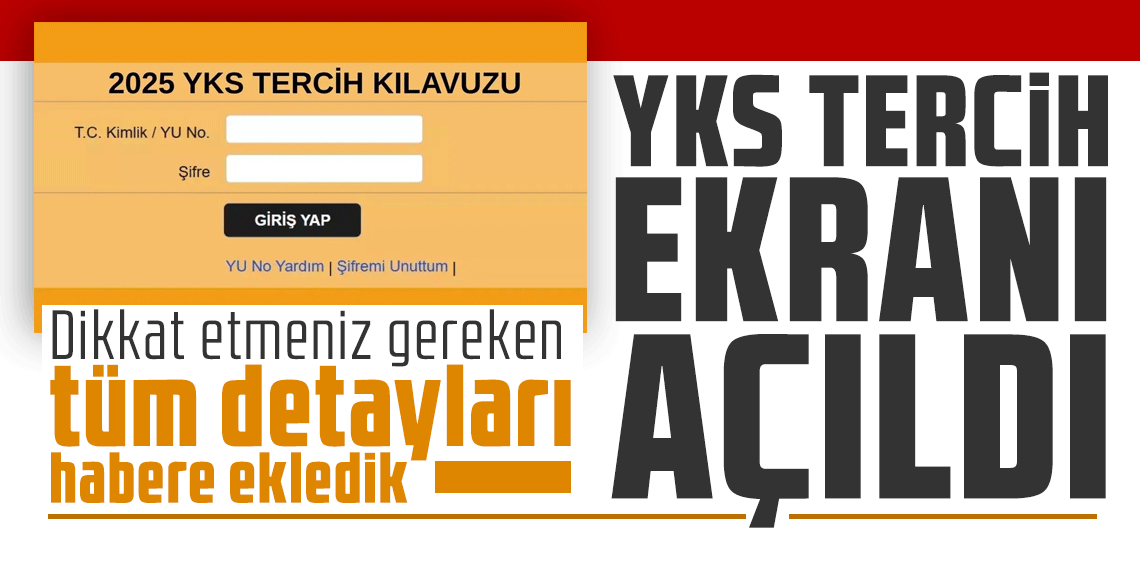 YKS tercih dönemi başladı