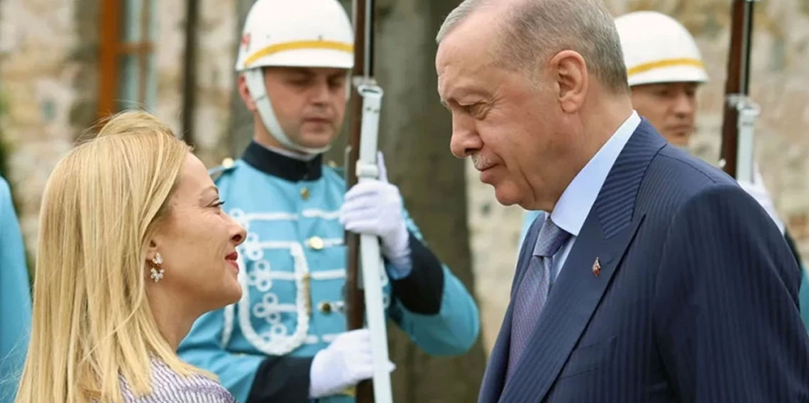 Cumhurbaşkanı Erdoğan, Meloni ve Dibeybe ile görüştü