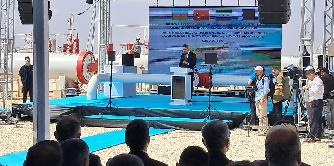Türkiye-Suriye Doğal Gaz Boru Hattı açıldı