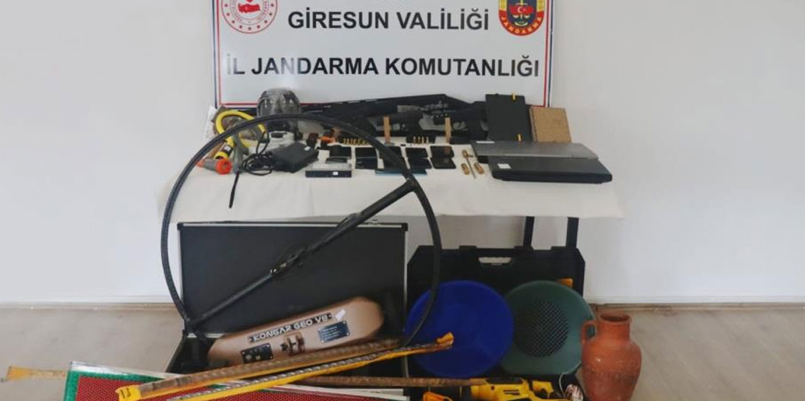 Giresun merkezli tarihi eser kaçakçılığı operasyonunda 3 kişi tutuklandı