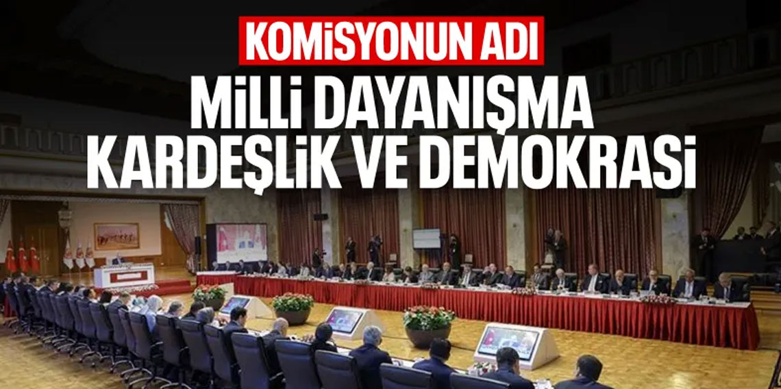 TBMM'de süreç komisyonunun adı konuldu