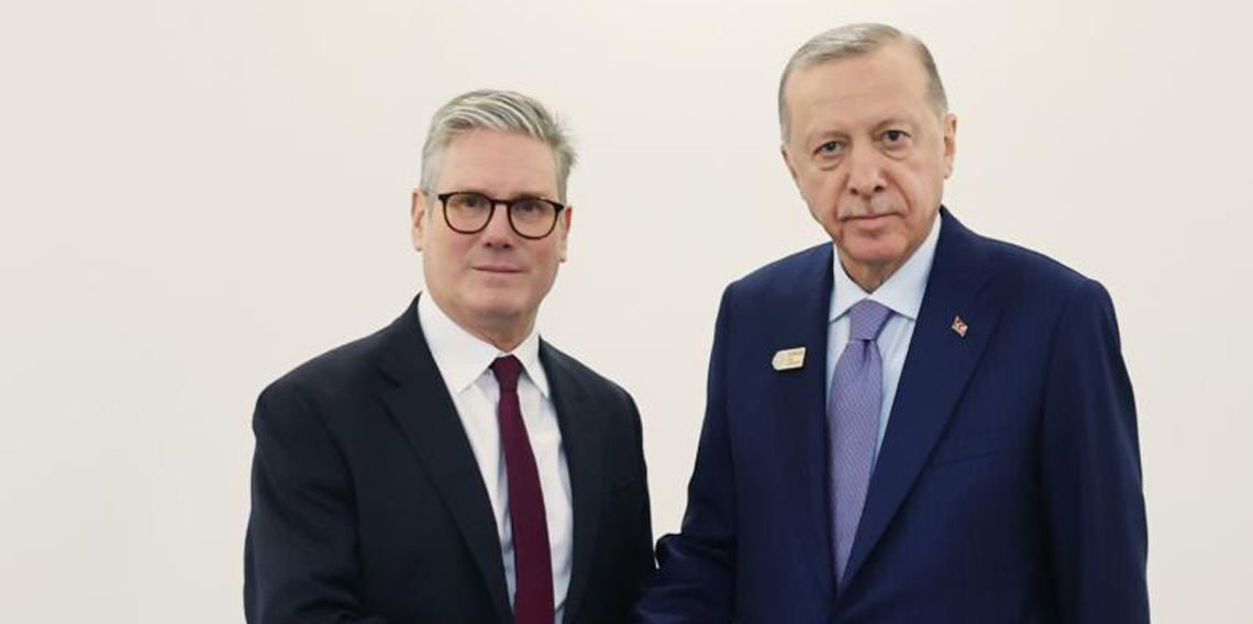 Cumhurbaşkanı Erdoğan, İngiltere Başbakanı Starmer ile görüştü