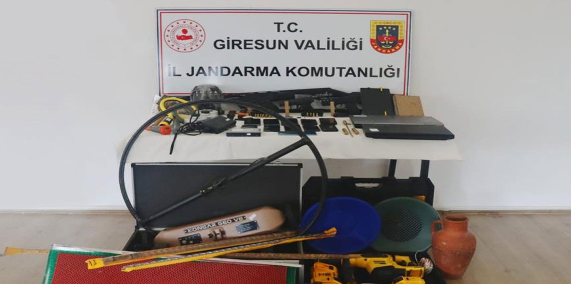 Giresun merkezli tarihi eser kaçakçılığı operasyonunda 3 kişi tutuklandı