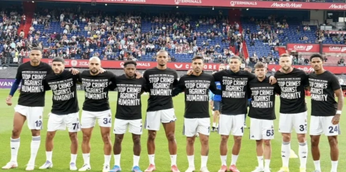 Fenerbahçe’den Hollanda’da İsrail’e tepki