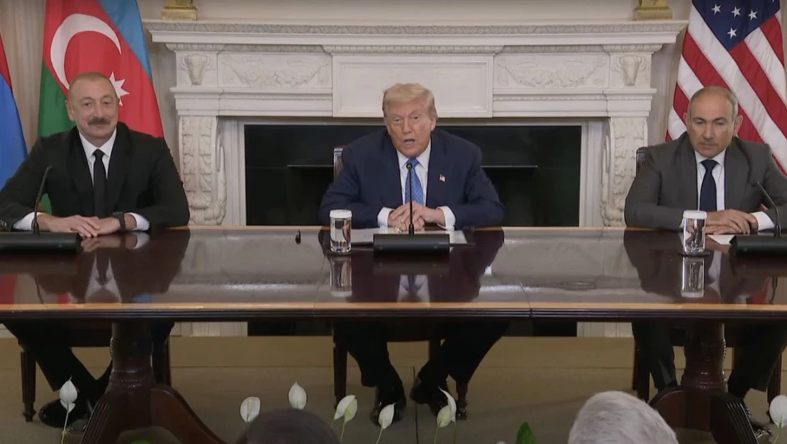 Beyaz Saray'da Trump, Aliyev, Paşinyan zirvesi!
