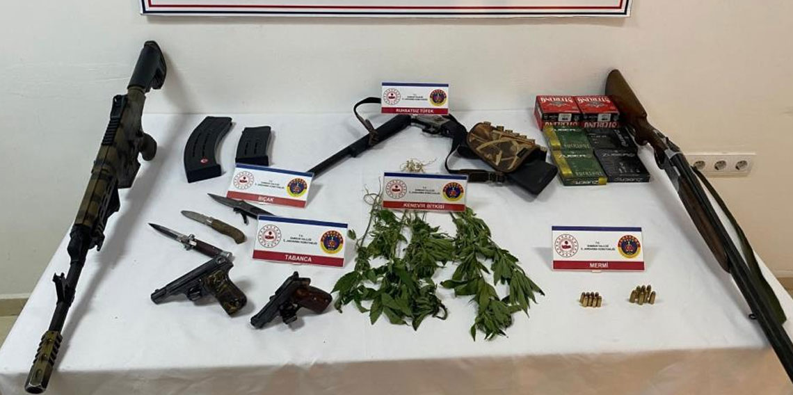 Samsun'da silah operasyonu: 5 kişi yakalandı