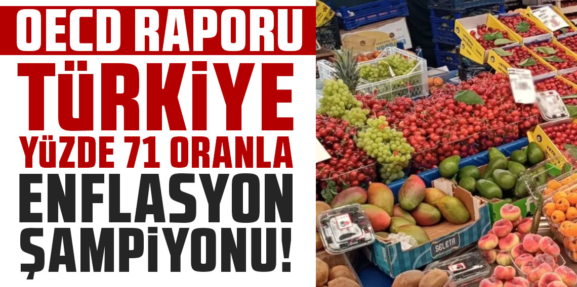 OECD raporu: Türkiye, yüzde 71 oranla enflasyon şampiyonu