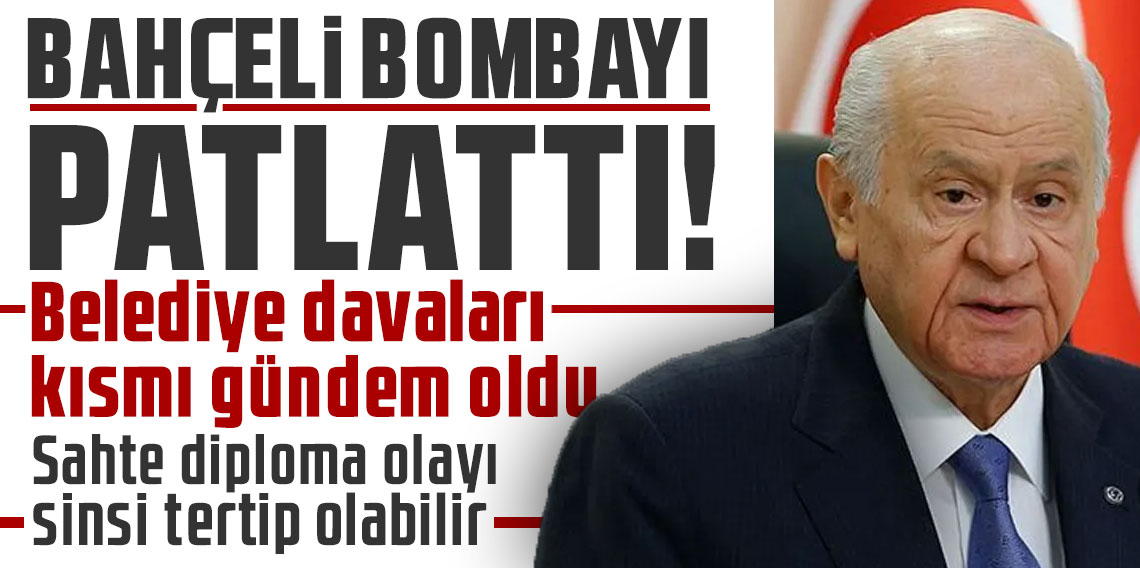 Devlet Bahçeli'den bomba açıklamalar! Belediye davaları kısmı gündem oldu