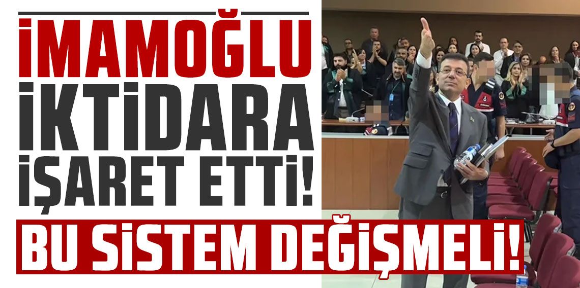 Ekrem İmamoğlu iktadara işaret etti: Bu sistem değişmeli!