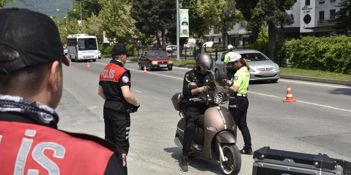 Ordu'da bir haftada 18 binden fazla araç ve sürücüsü denetledi