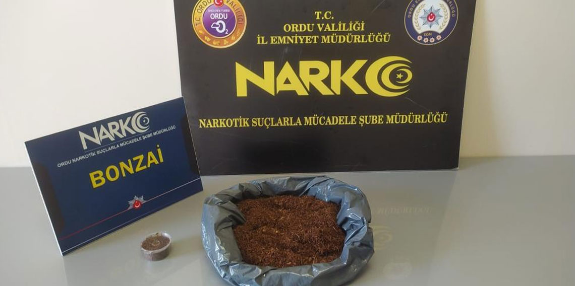 Ordu'da uyuşturucu operasyonlarında 2 tutuklama