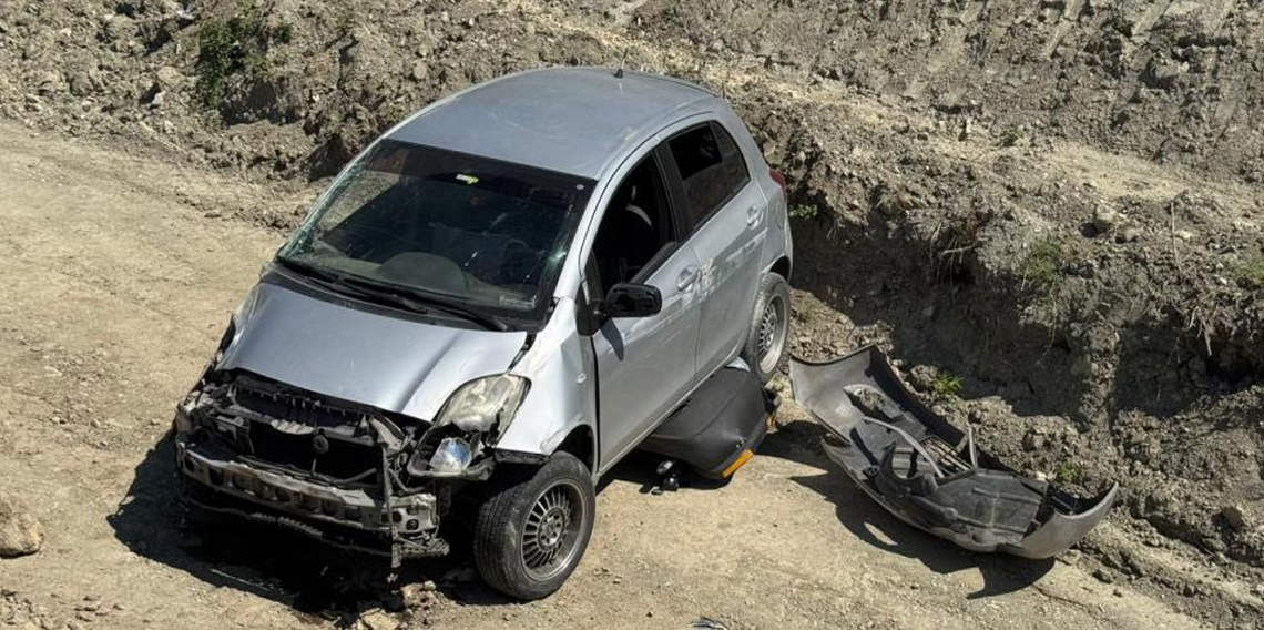 Kastamonu’da otomobil, şarampole düştü: 1 yaralı