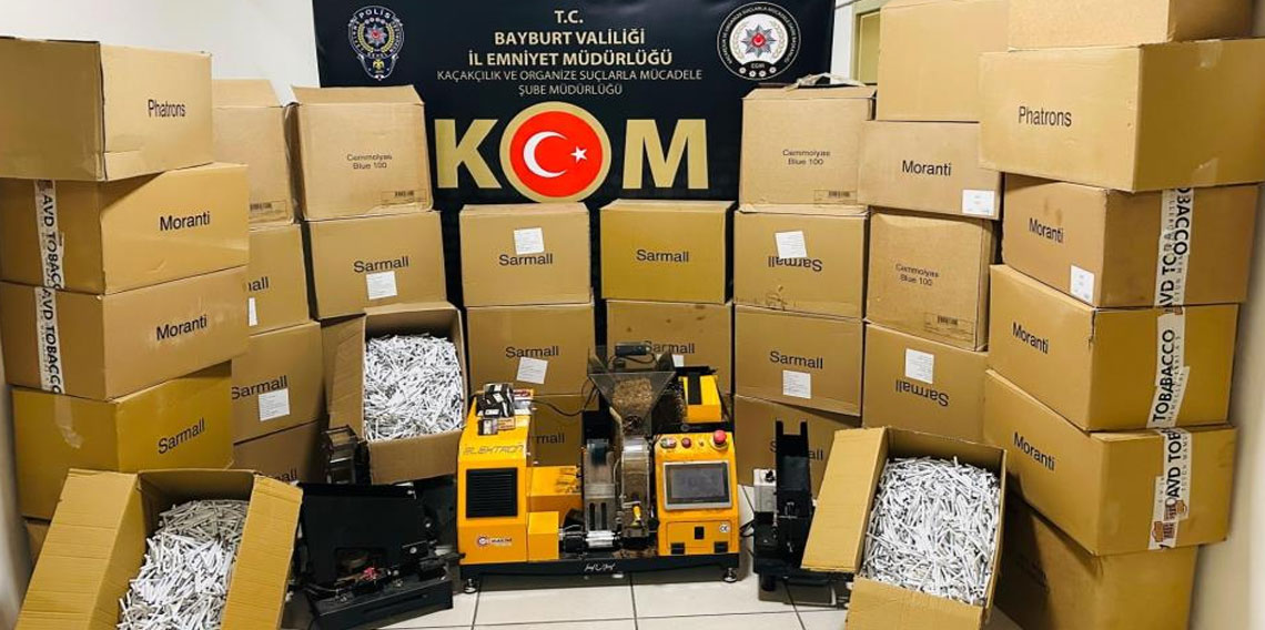 Bayburt’ta kaçak tütün operasyonu!