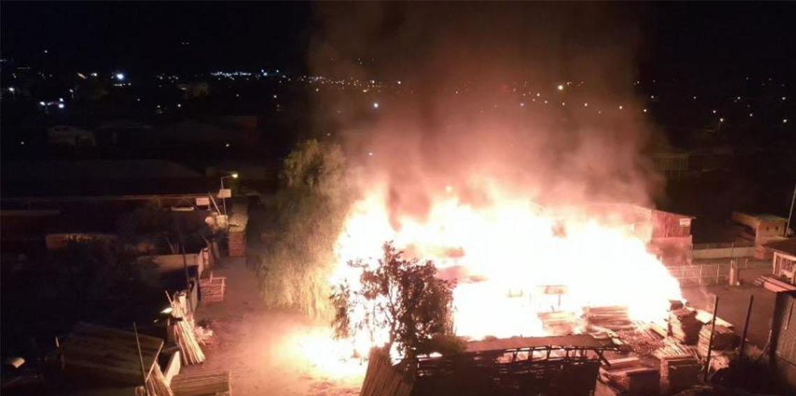 Erzincan’da Keresteciler Sitesinde yangın