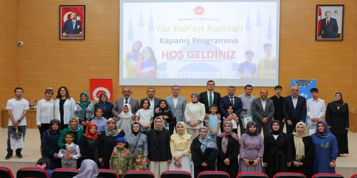 Bayburt’ta Yaz Kur’an Kursları kapanış programı düzenlendi