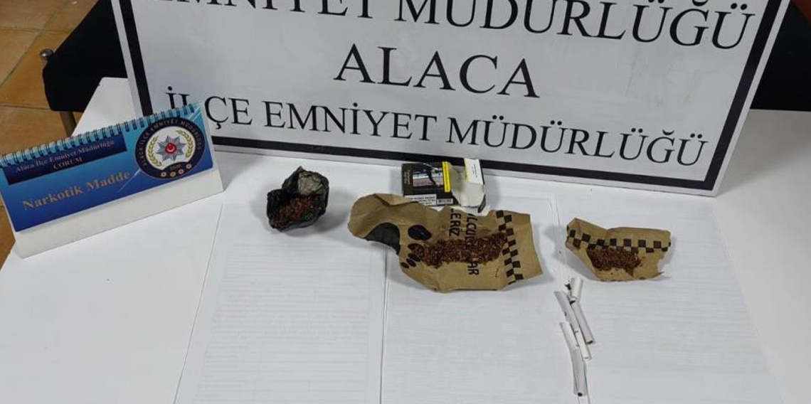 Alaca’da uyuşturucu tacirlerine operasyon: 1 kişi tutuklandı