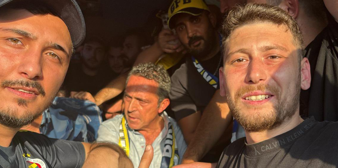 Ali Koç maça taraftar otobüsünde geldi!