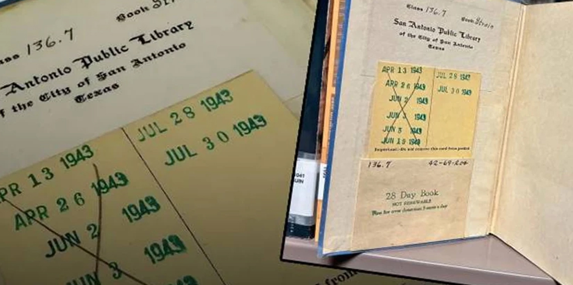 Kütüphaneden ödünç alınan kitap 82 yıl sonra geri geldi