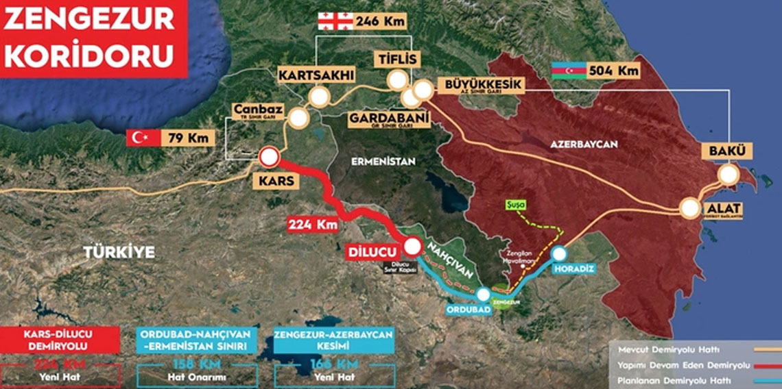 Zengezur Koridorunda tarihi adım! İlk kazma cuma günü vurulacak