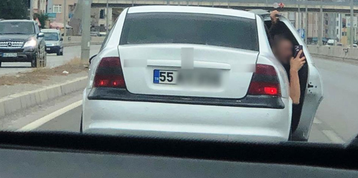 Samsun’da trafikte tehlikeli davranışlar cezasız kalmadı