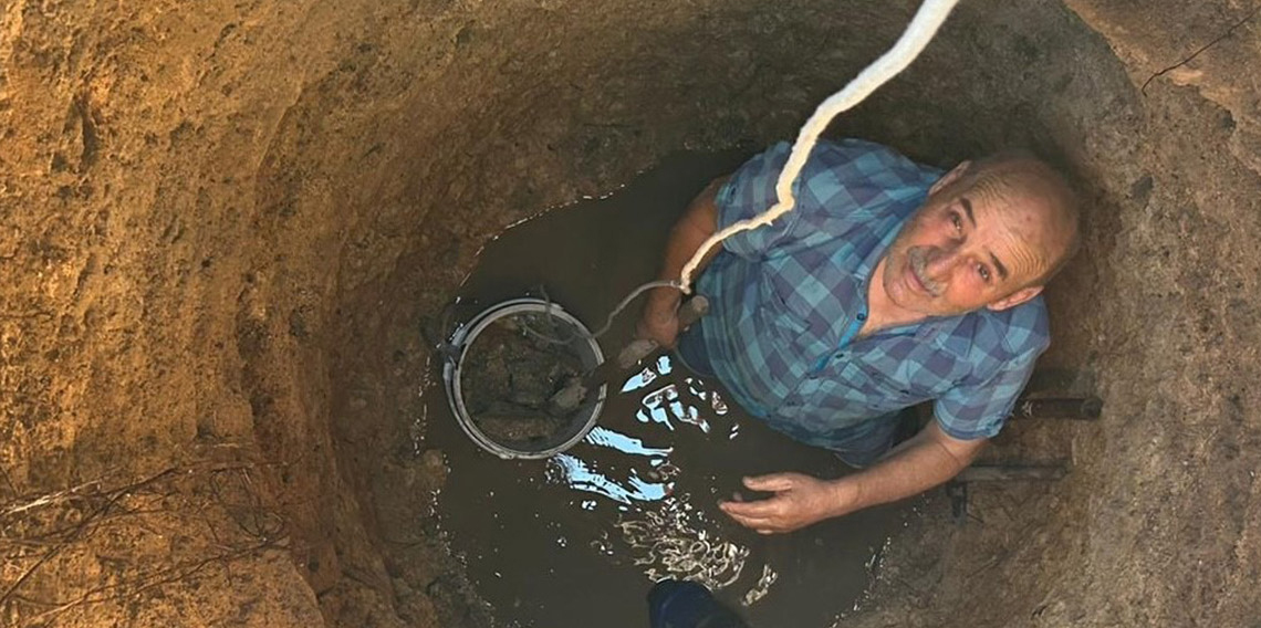 80 yıllık kuyumuzda ilk kez su bitti