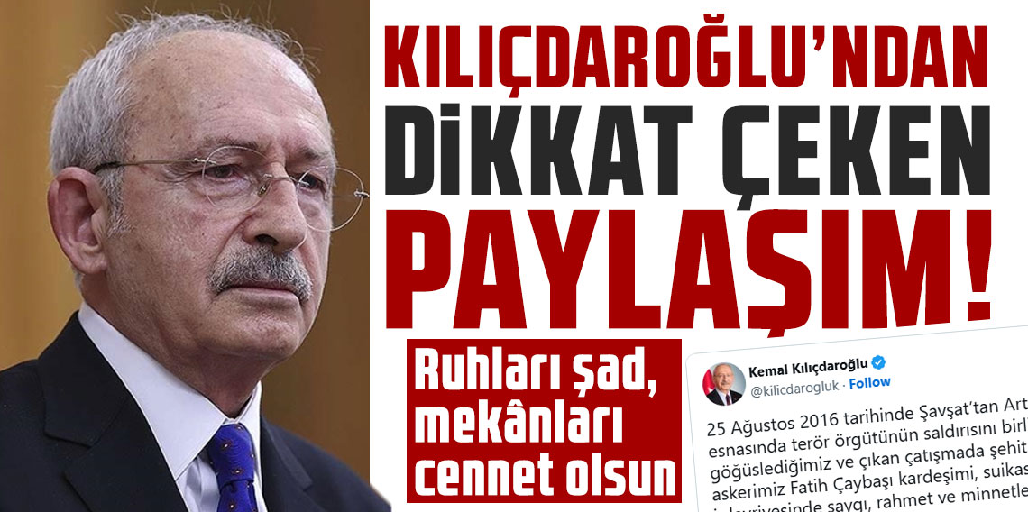 Kılıçdaroğlu'ndan dikkat çeken paylaşım!