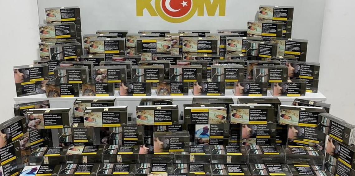 Samsun'da 41 bin 400 adet makaron ele geçirildi