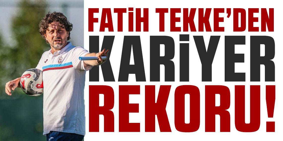 Fatih Tekke, Trabzonspor'la kariyer rekorunu kırdı