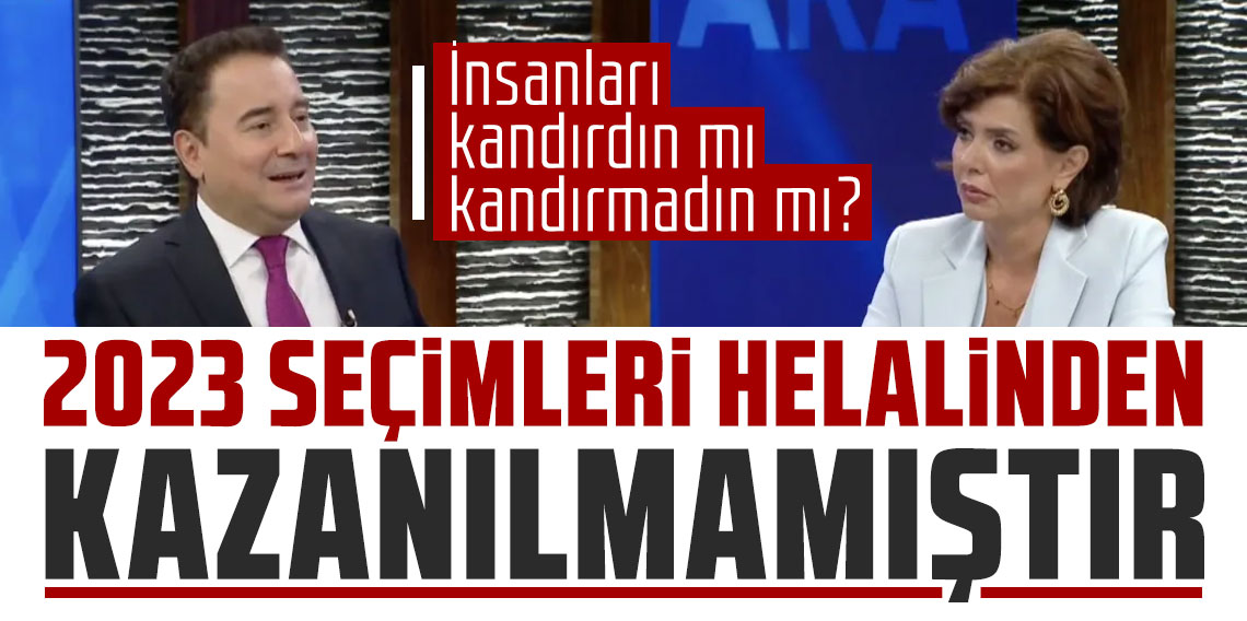 Ali Babacan: 2023 seçimleri helalinden kazanılmamıştır