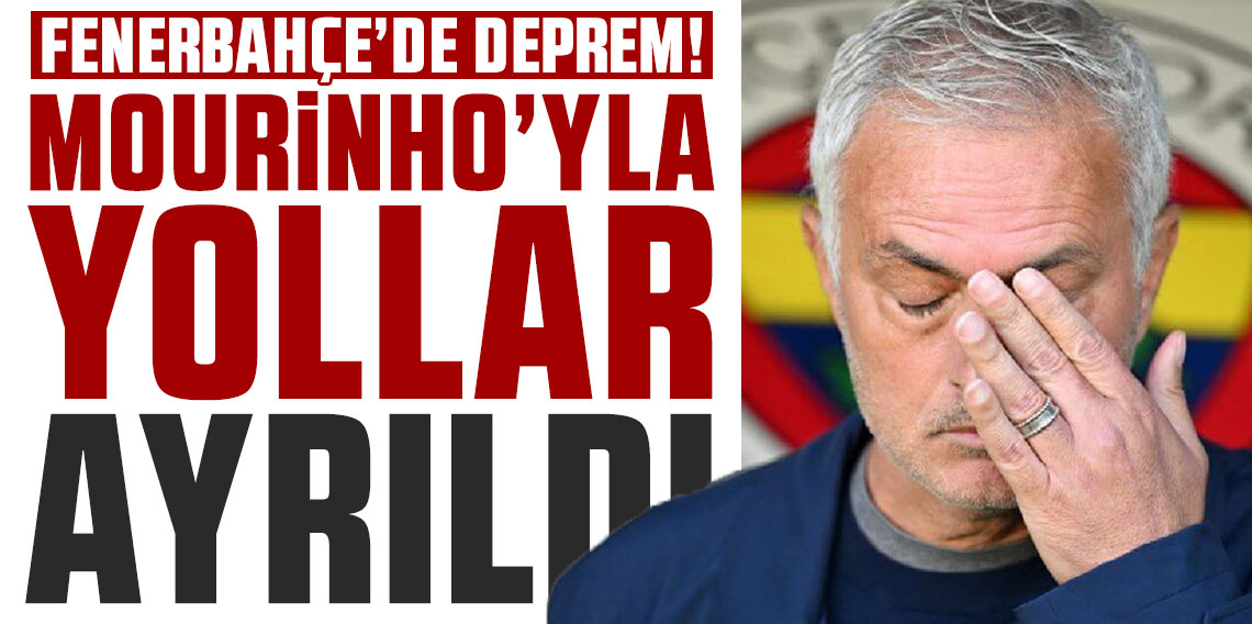SON DAKİKA! Fenerbahçe'de Jose Mourinho'yla yollar ayrıldı