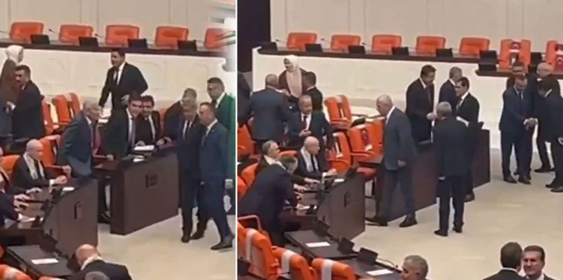 Meclis'te gergin anlar! Bahçeli ile Dervişoğlu birbirleriyle tokalaşmadı