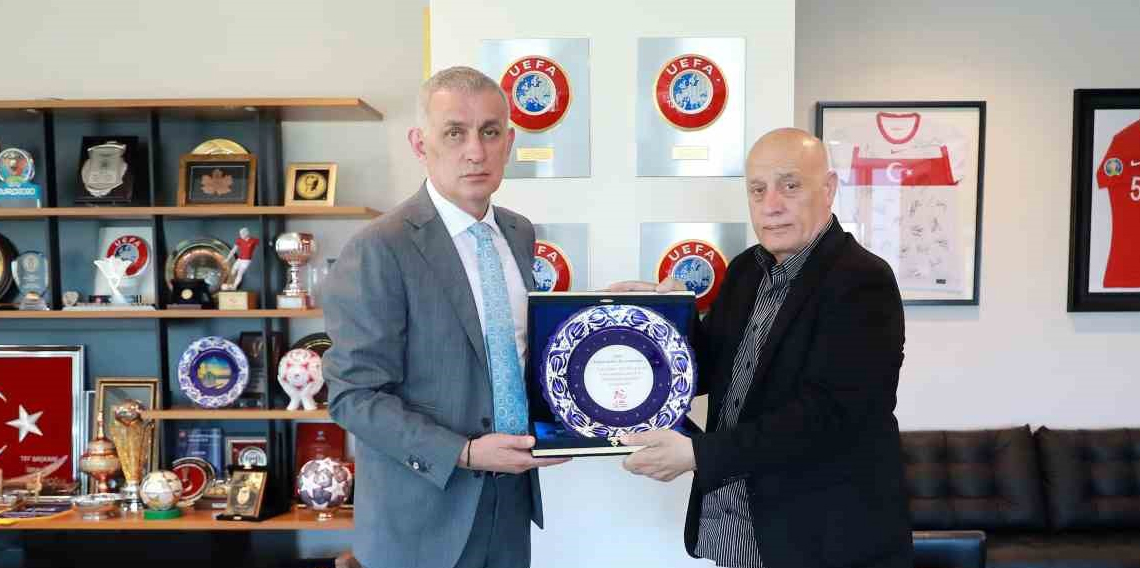 Sarıalioğlu’ndan TFF Başkanı Hacıosmanoğlu’na Ziyaret