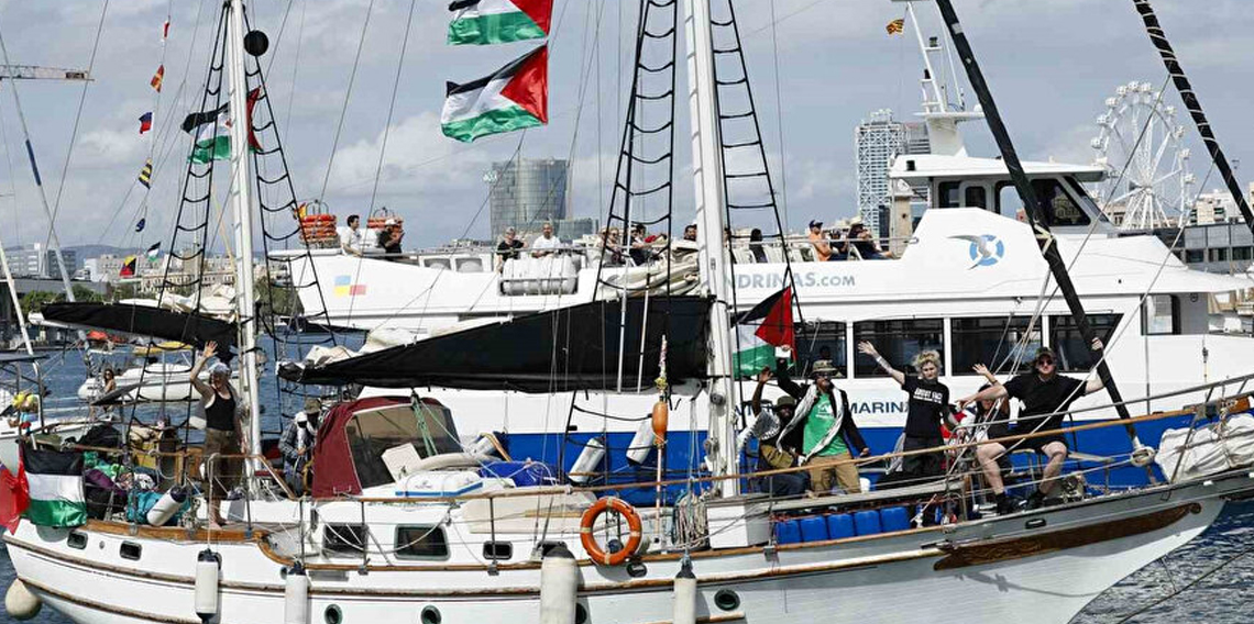 Sumud Filosu'na bağlı gemiler Gazze'ye insani yardım ulaştırmak için İspanya'dan yola çıktı