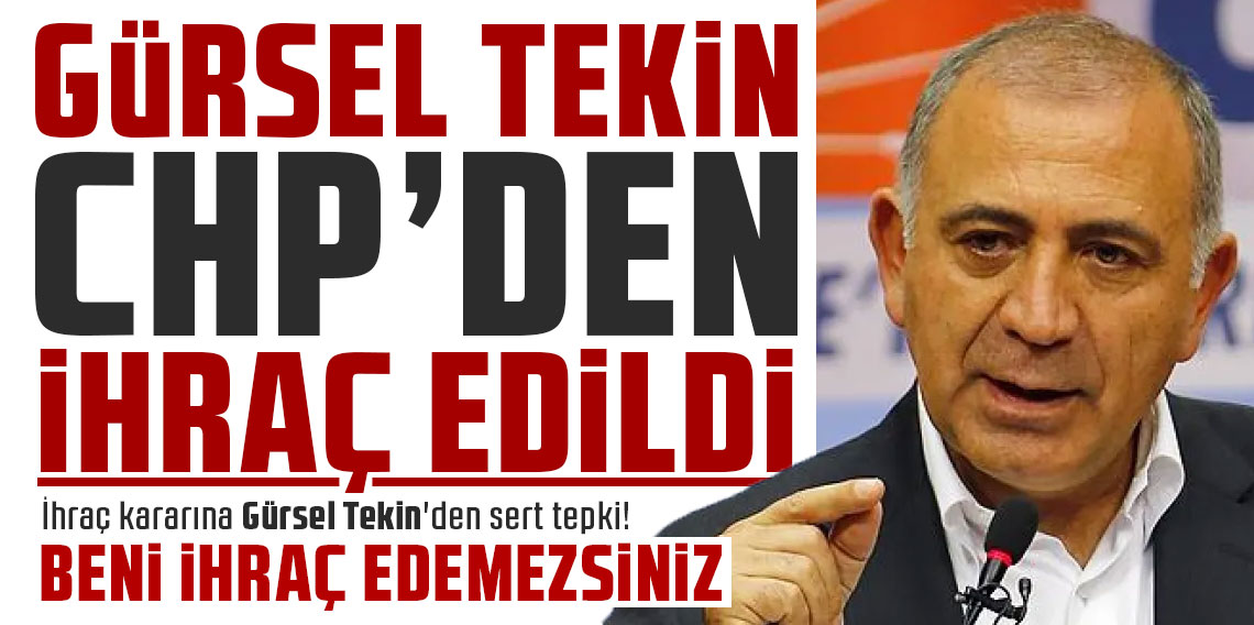 Gürsel Tekin CHP'den ihraç edildi