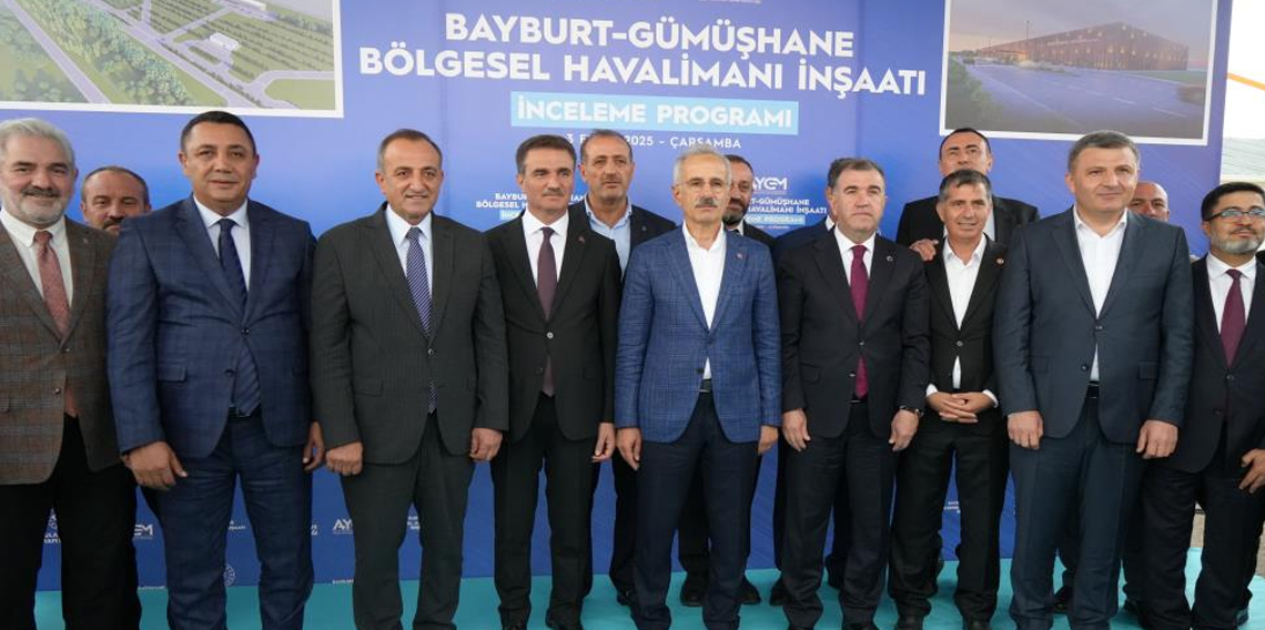 Bakan Uraloğlu, Gümüşhane - Bayburt Havalimanında incelemede bulundu