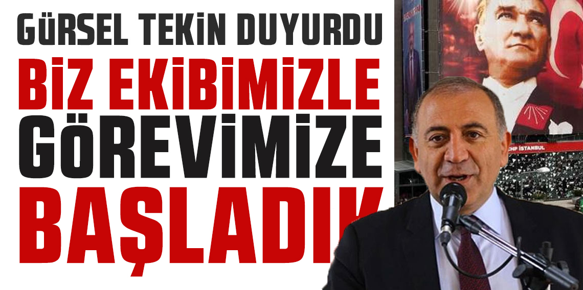 Gürsel Tekin ve ekibinden açıklama: Biz göreve başladık