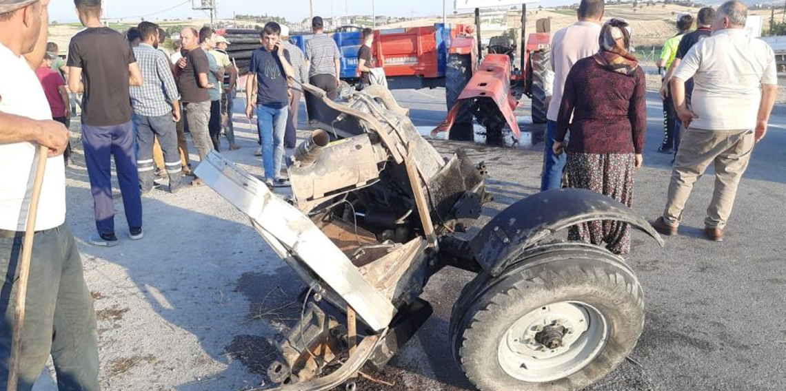 Samsun’da kamyonet ile traktör çarpıştı: 4 yaralı