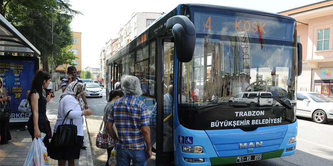 Trabzon Belediye otobüslerinde tarife değişiyor!