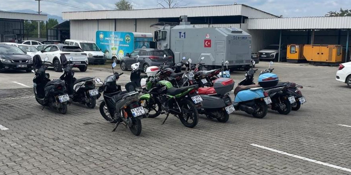 Motosiklet operasyonunda 27 kişi gözaltını alındı